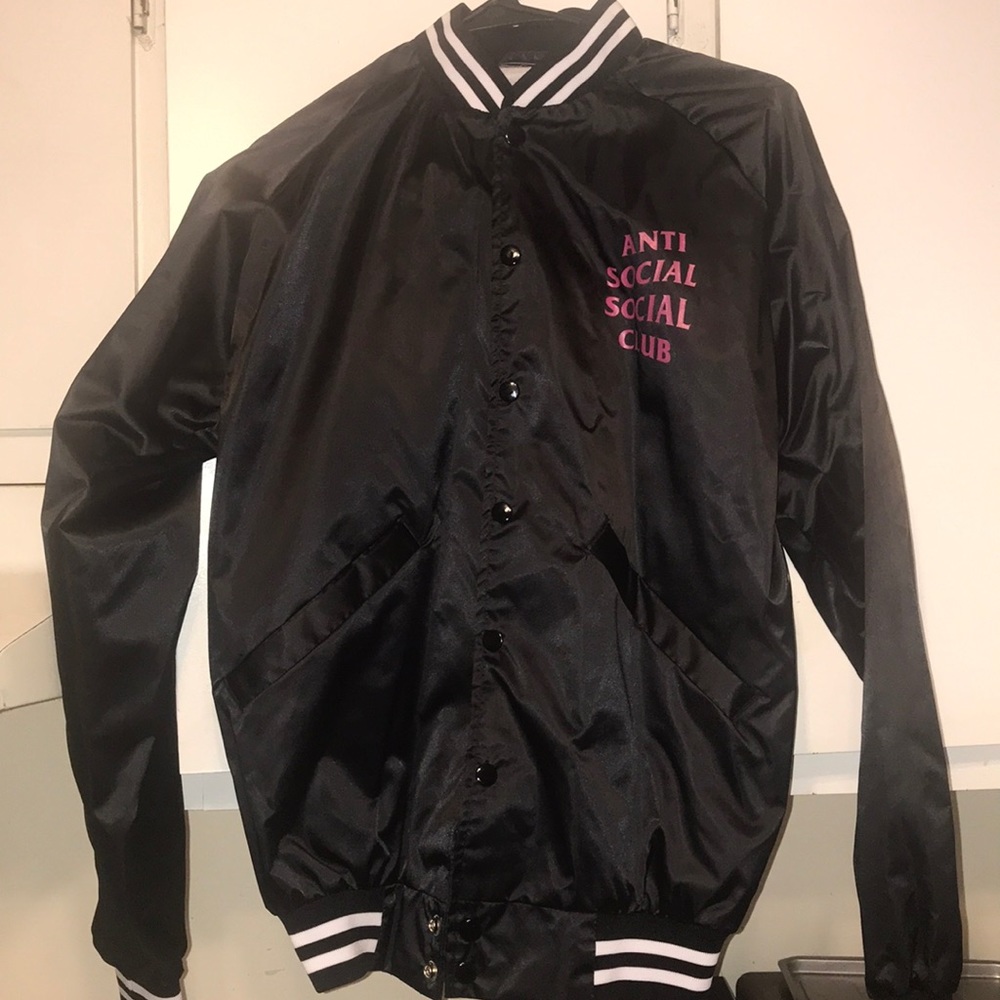 Anti social social club baseball jacket